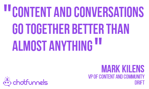 Content and conversations go together better than almost anything