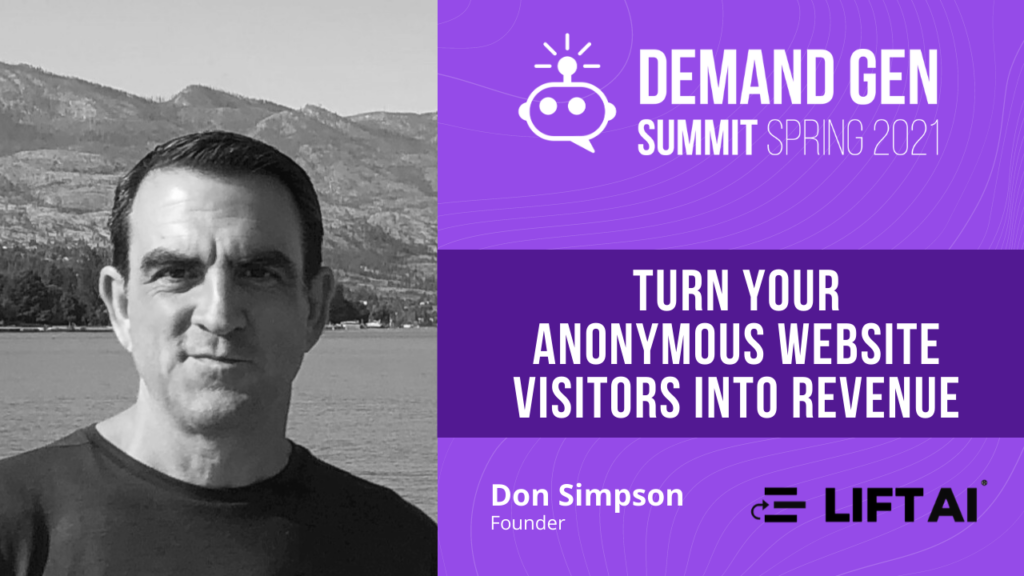 Don Simpson turn your anonymous website visitors into revenue